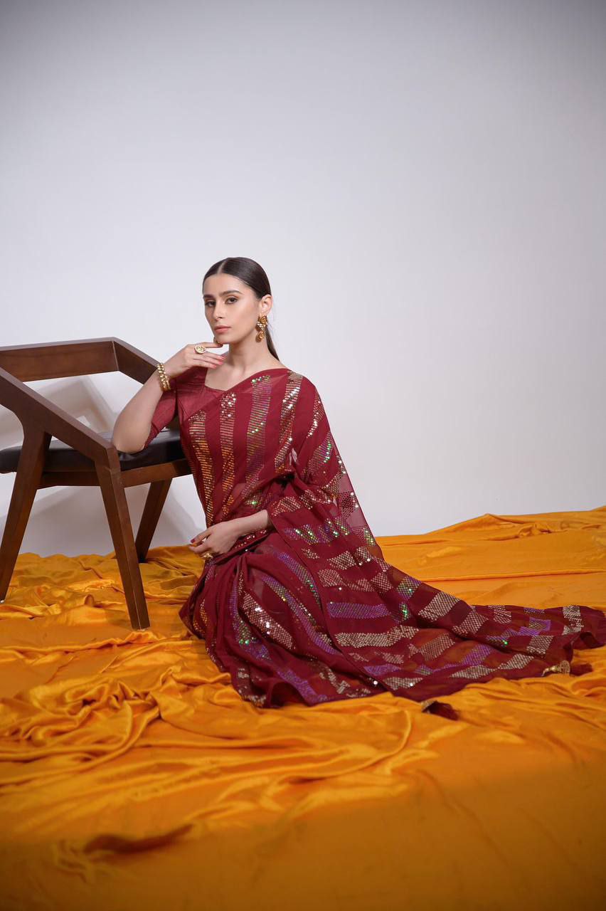 Heavy Georgette Saree