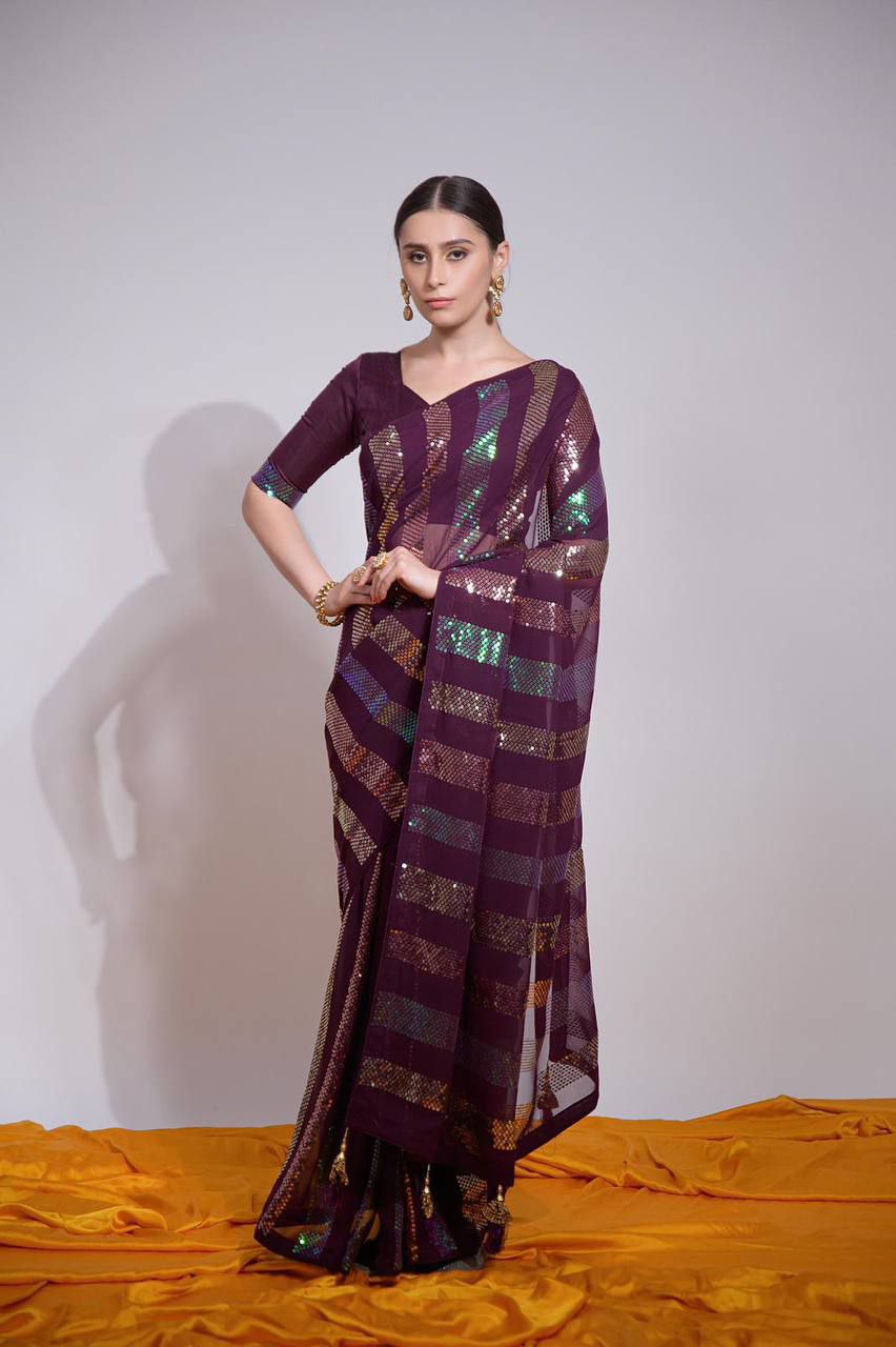 Heavy Georgette Saree