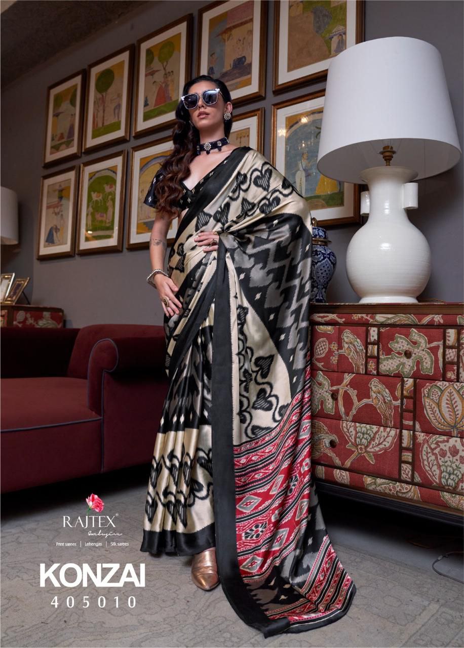 PATOLA PRINT SATIN CREPE SAREE