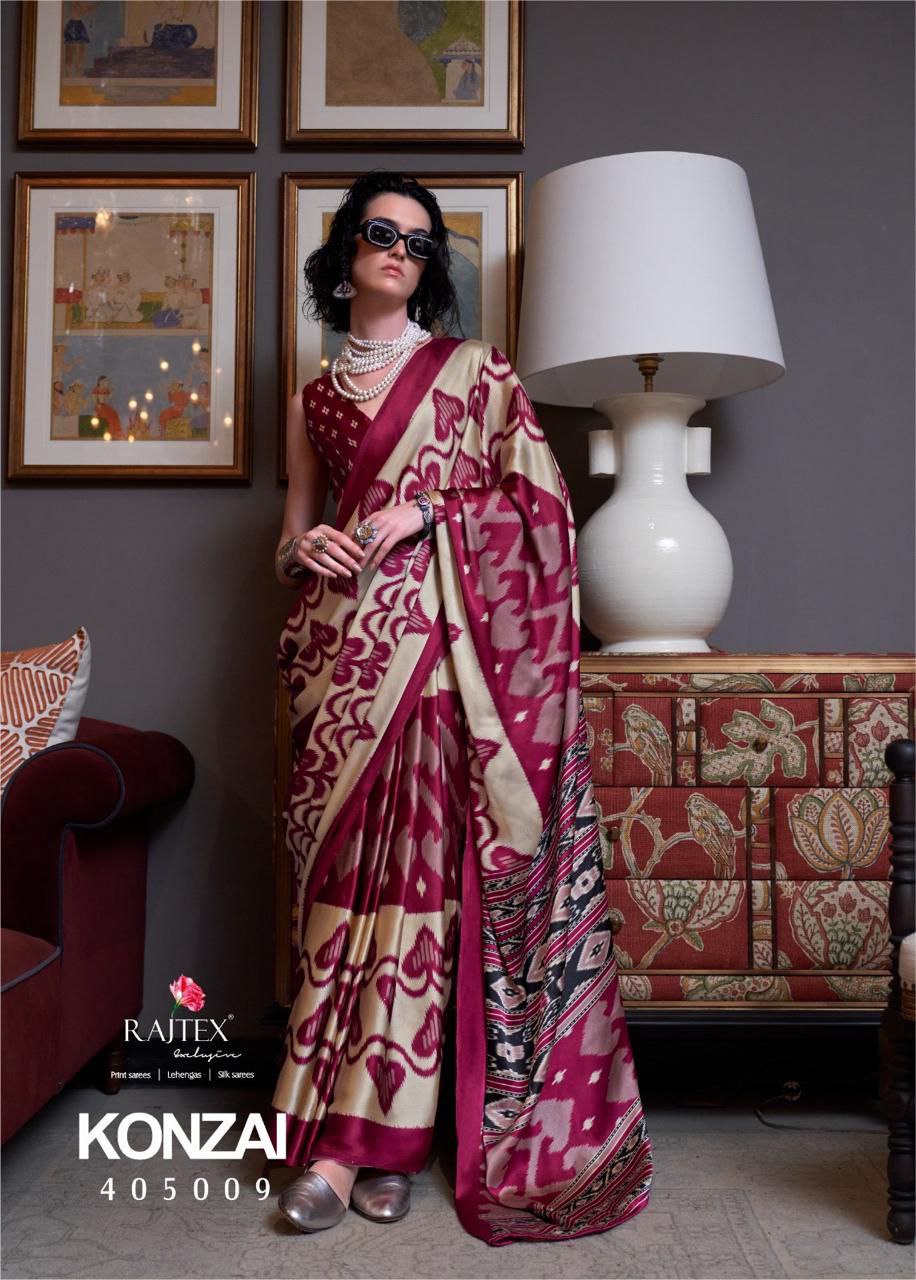 PATOLA PRINT SATIN CREPE SAREE