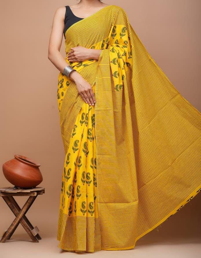 TRADITIONAL LOOK SOFT CHANDERI SAREE