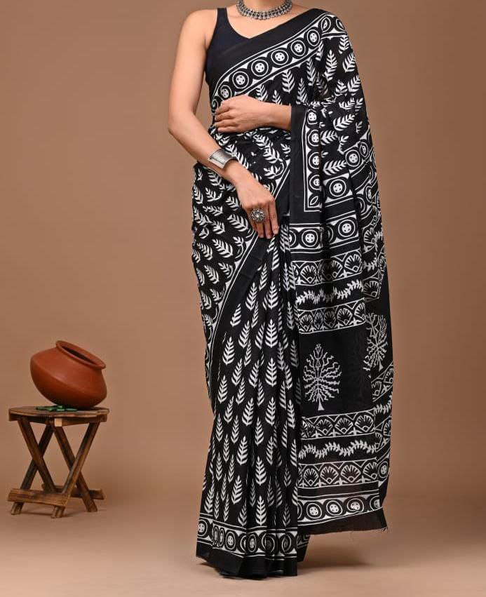 TRADITIONAL LOOK SOFT CHANDERI SAREE