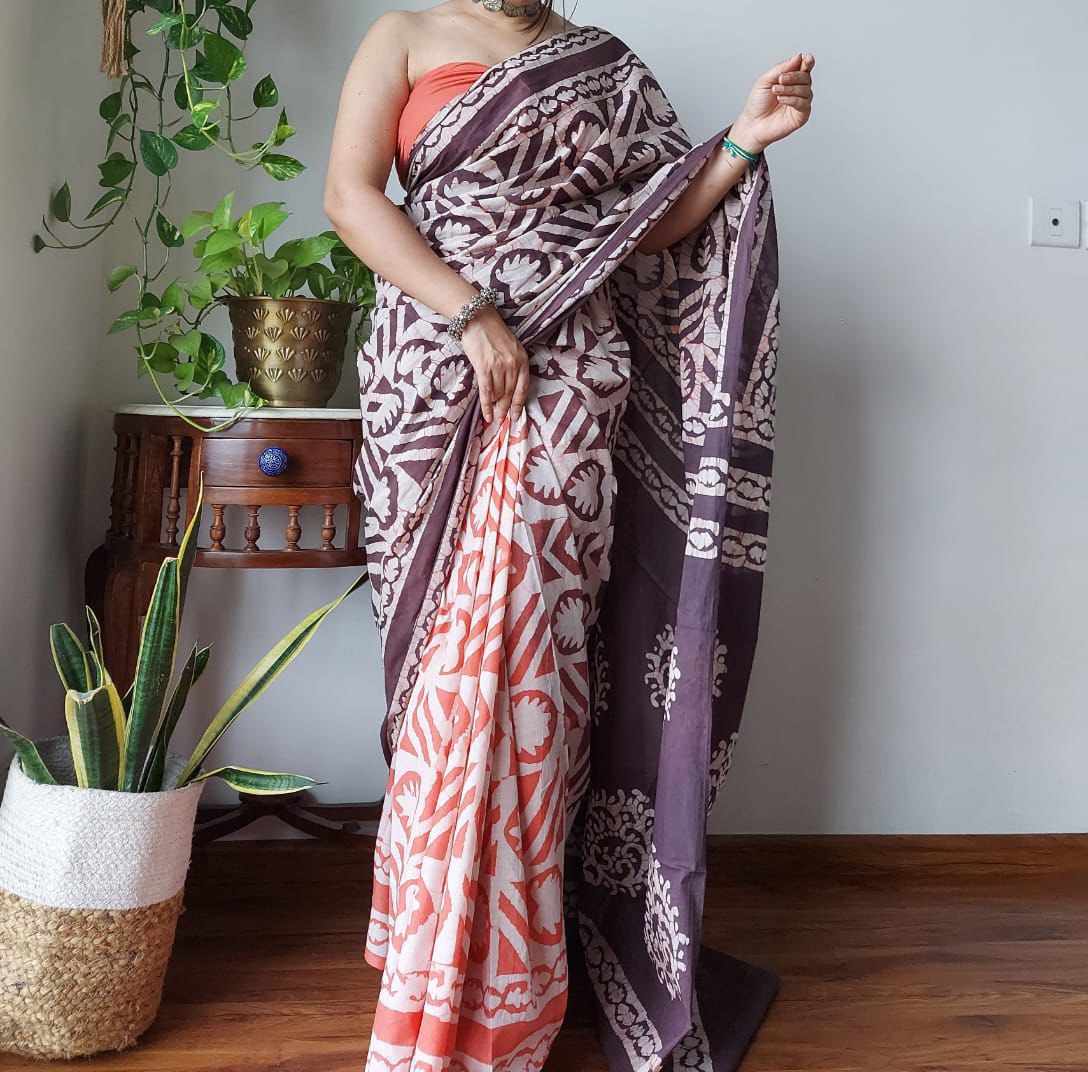 SOFT CHANDERI SILK SAREE