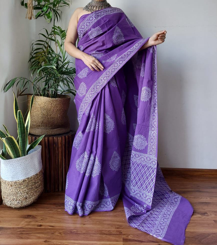 SOFT CHANDERI SILK SAREE