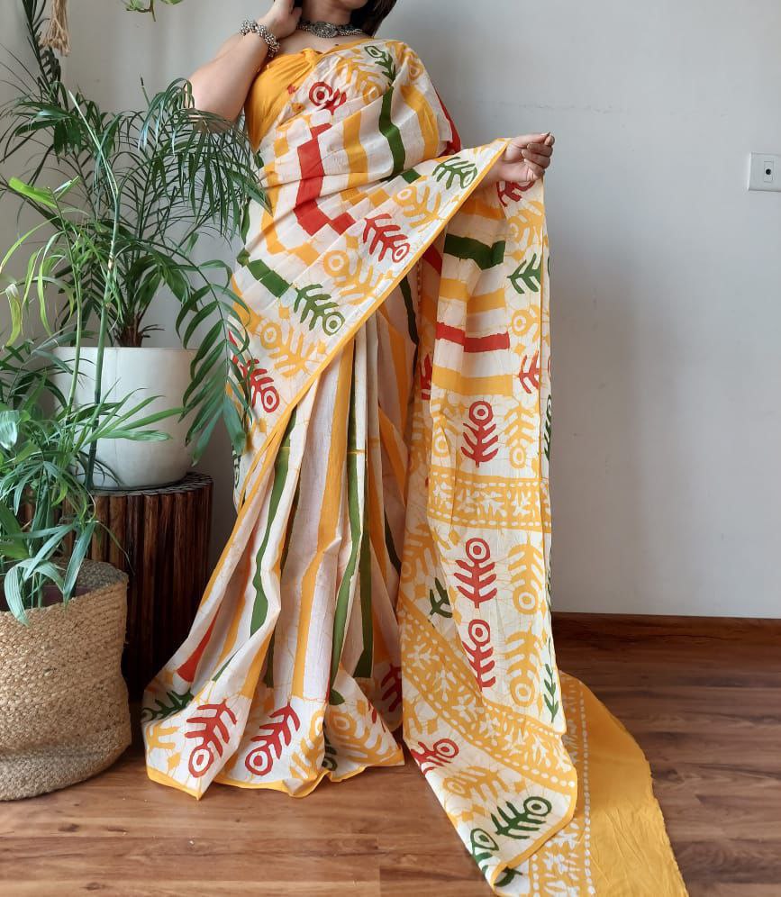 SOFT CHANDERI SILK SAREE