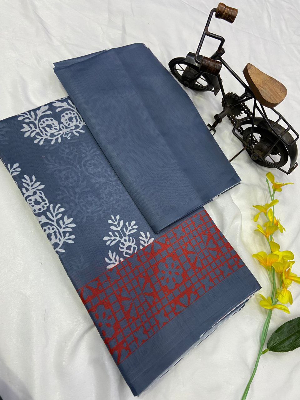 SOFT CHANDERI SILK SAREE