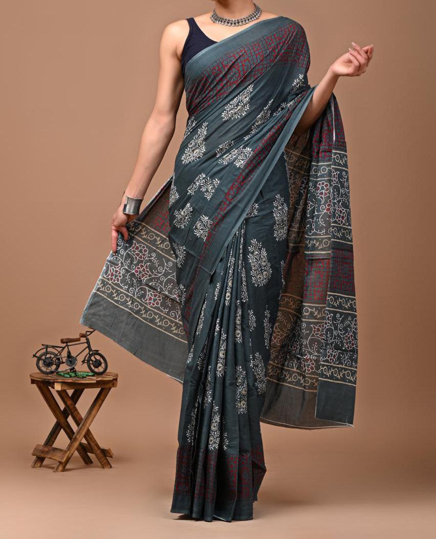 SOFT CHANDERI SILK SAREE