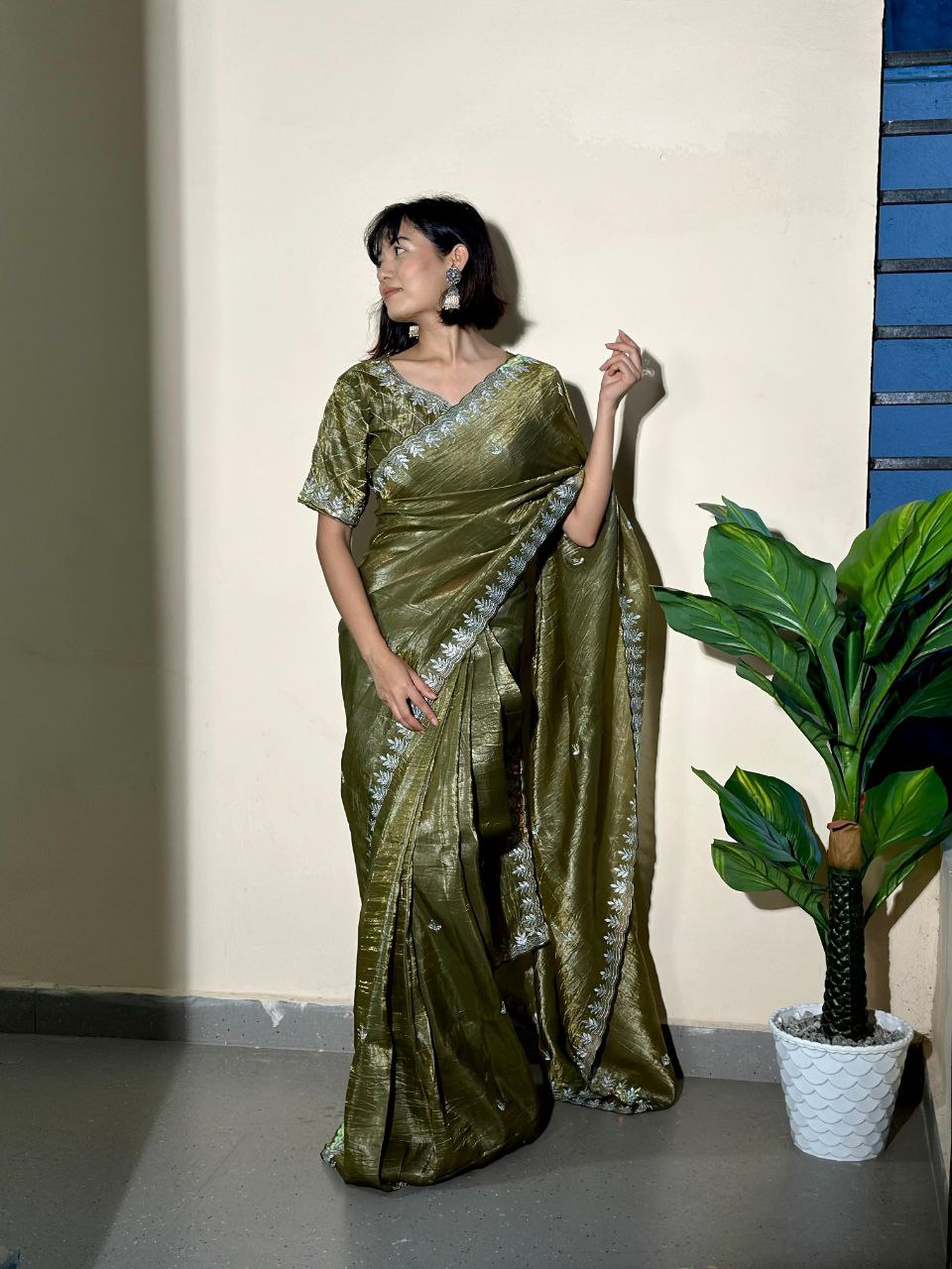 Gold Crush Jericho Saree