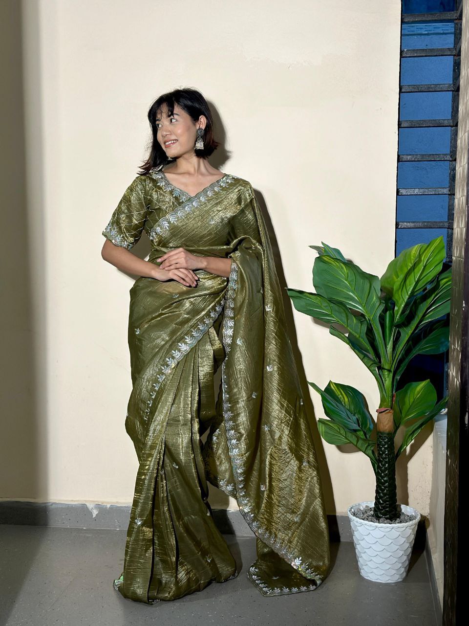 Gold Crush Jericho Saree