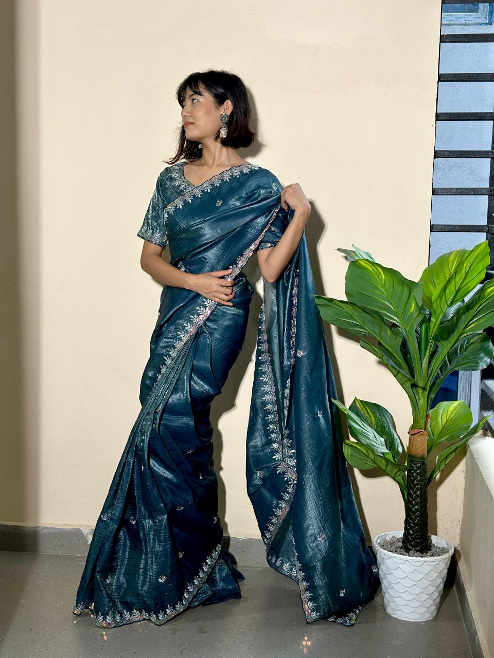 Gold Crush Jericho Saree