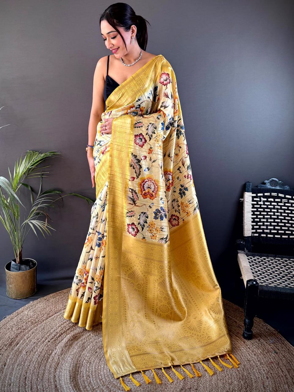 Banarasi Silk Ghicha Tussar Saree