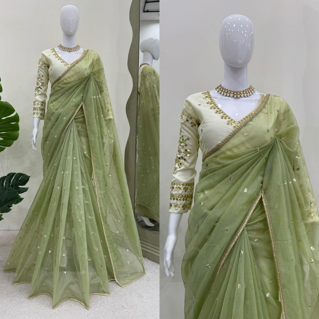 Beautiful Designer Saree in Heavy Twill Net Fabric