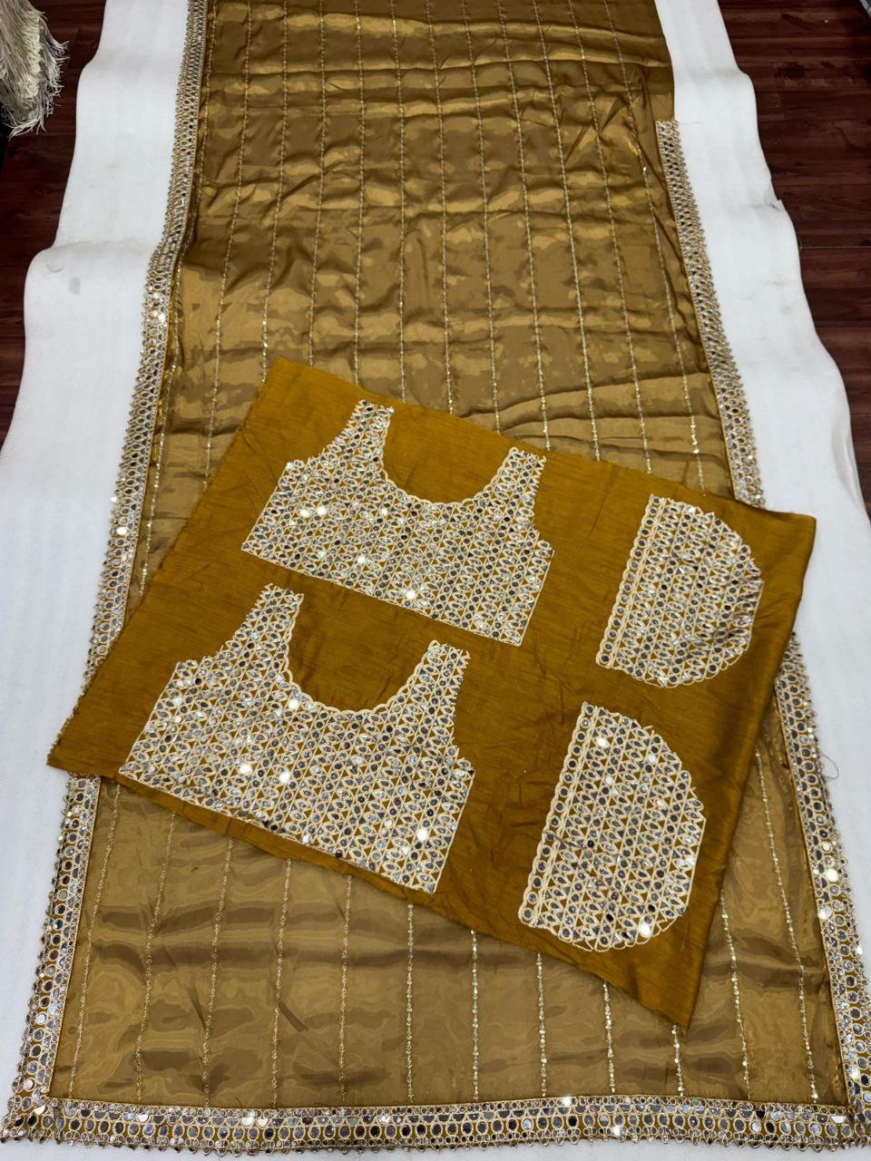 Bollywood Blockbuster Original Mirror Design Saree