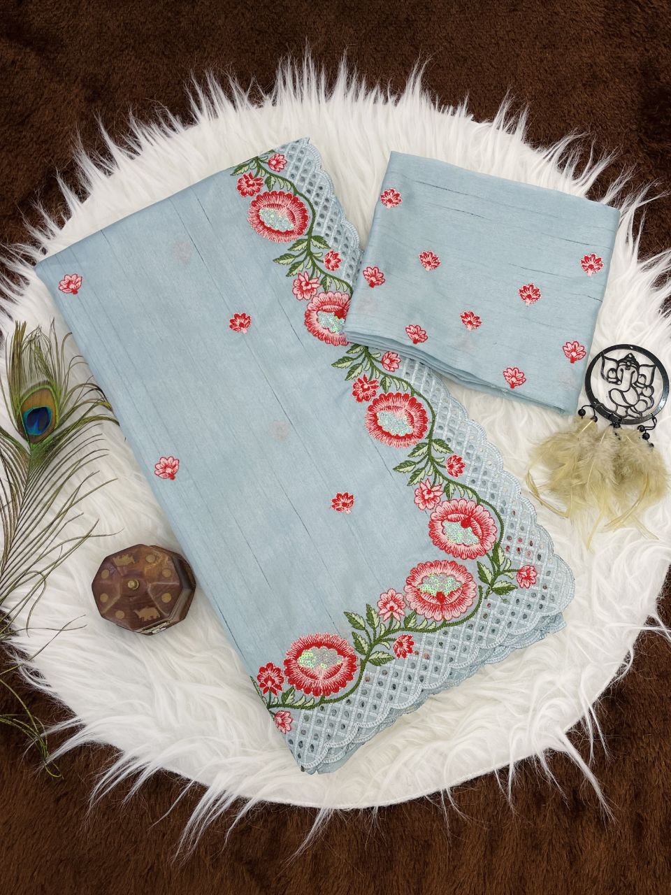 Heavy Tussar Silk saree
