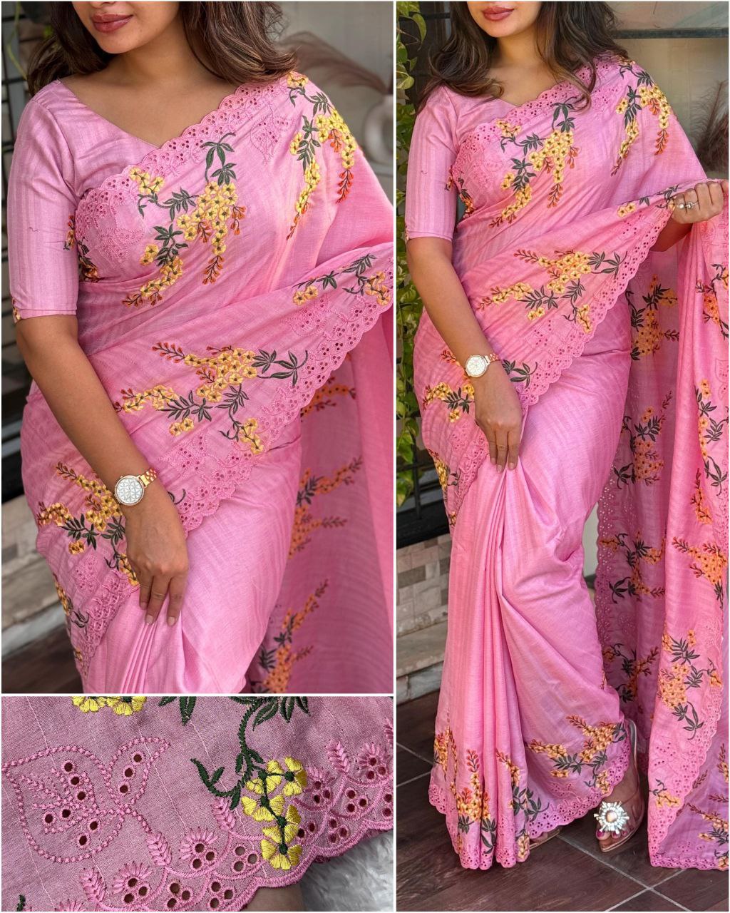 Tusser Cotton Saree