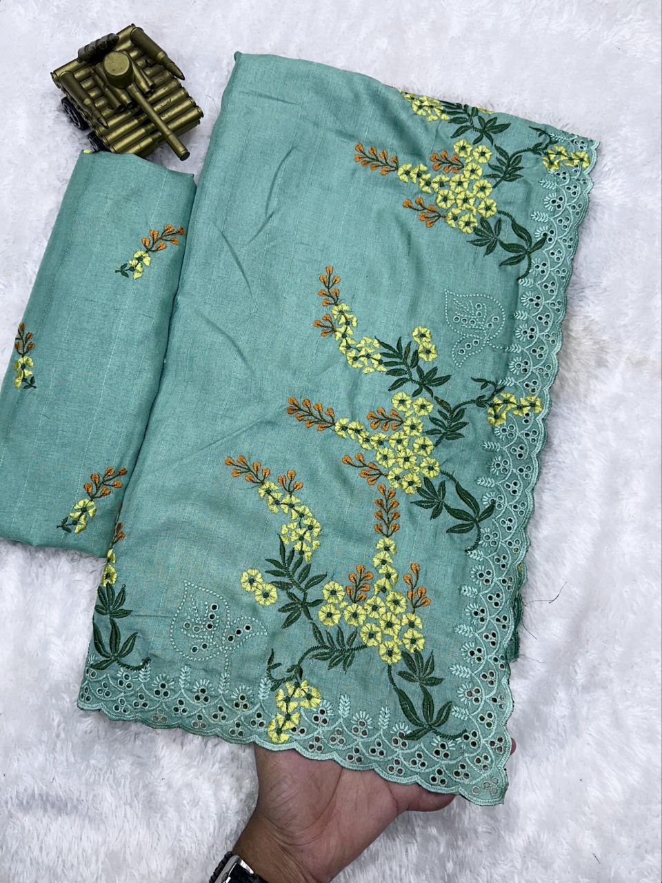Tusser cotton saree