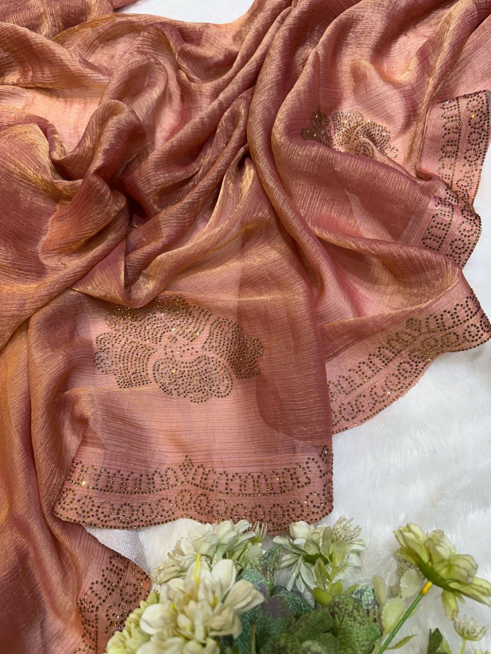 Beautiful Handwork Designer Saree